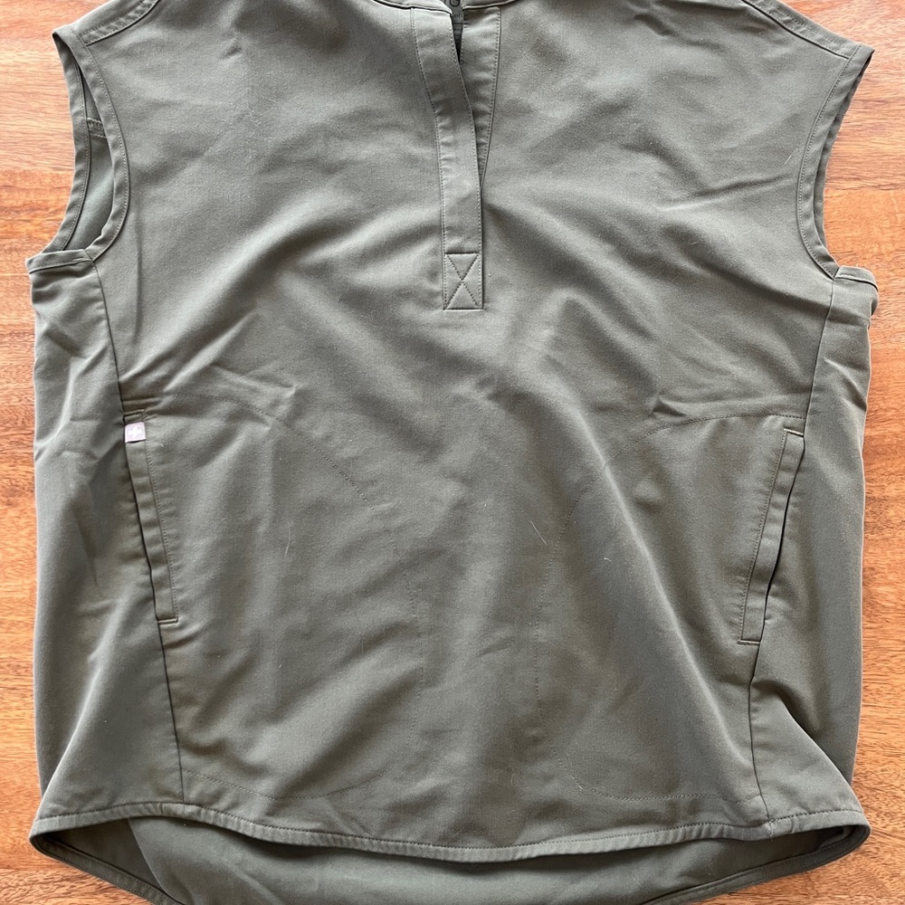 FIGS Moss Green Rafaela Scrub Top